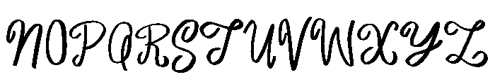 Holiday Jangle Font UPPERCASE