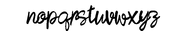 Holiday Jangle Font LOWERCASE