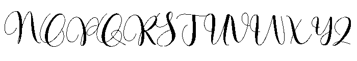 Holiday Journals Font UPPERCASE