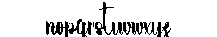 Holiday Lazydog Font LOWERCASE