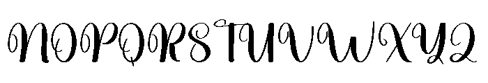 Holiday Maddison Font UPPERCASE