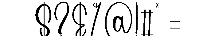 Holiday Marsellie Font OTHER CHARS