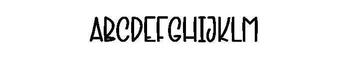 Holiday Minimalist Font UPPERCASE