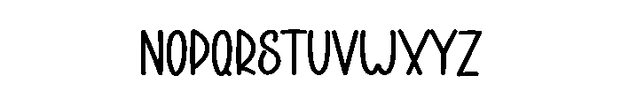 Holiday Minimalist Font LOWERCASE