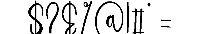 Holiday Nightmarish Font OTHER CHARS