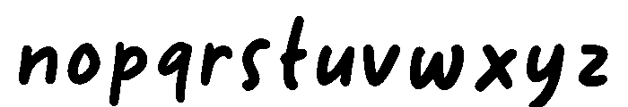 Holiday Notes Font LOWERCASE