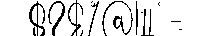 Holiday Perfection Font OTHER CHARS