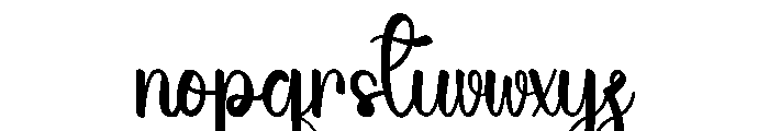 Holiday Perfection Font LOWERCASE
