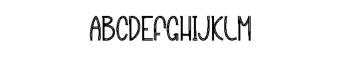 Holiday Rainbow Font UPPERCASE