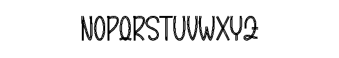 Holiday Rainbow Font UPPERCASE
