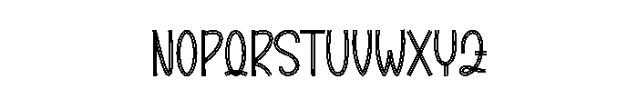 Holiday Rainbow Font LOWERCASE