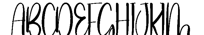Holiday Renature Font UPPERCASE