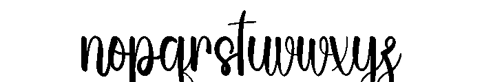 Holiday Renature Font LOWERCASE