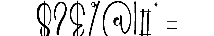 Holiday Rusticdays Font OTHER CHARS
