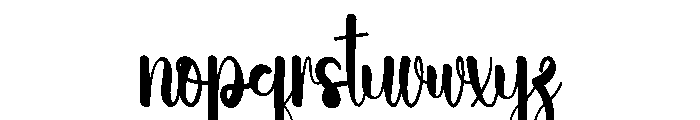 Holiday Rusticdays Font LOWERCASE