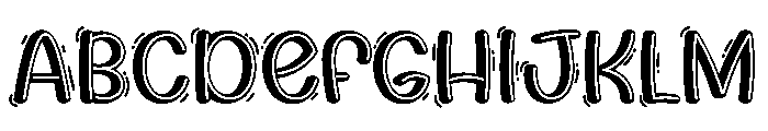 Holiday Schools Font UPPERCASE