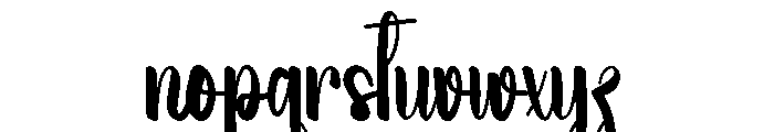 Holiday Sishilia Font LOWERCASE