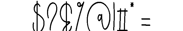 Holiday Slowving Font OTHER CHARS