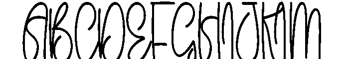 Holiday Slowving Font UPPERCASE