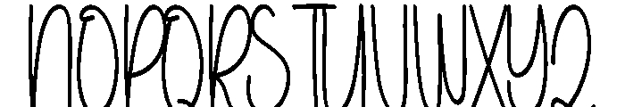 Holiday Slowving Font UPPERCASE