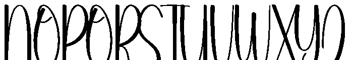 Holiday Stalker Font UPPERCASE