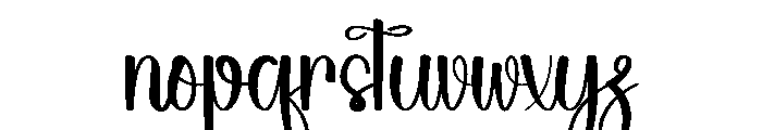Holiday Stalker Font LOWERCASE