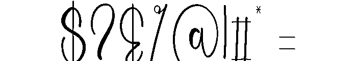 Holiday Variation Font OTHER CHARS