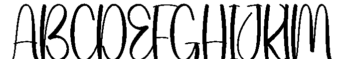 Holiday Variation Font UPPERCASE