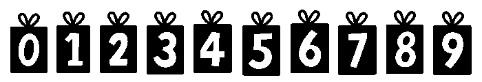Holiday gifts Font OTHER CHARS