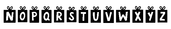 Holiday gifts Font LOWERCASE