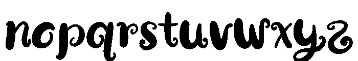Holiday letter Font LOWERCASE