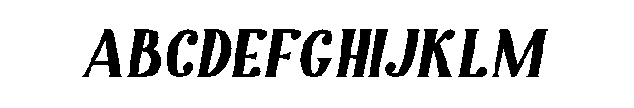 Holidays Christmas Italic Font UPPERCASE