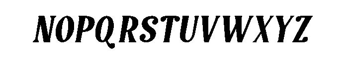 Holidays Christmas Italic Font UPPERCASE