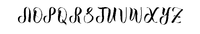 Holidays1 Font UPPERCASE