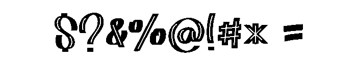 Holizone Font OTHER CHARS