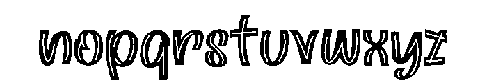 Holizone Font LOWERCASE