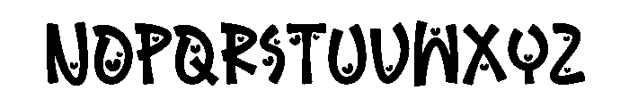 Holla Rains Font LOWERCASE