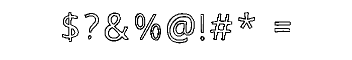 Hollow Drama Regular Font OTHER CHARS