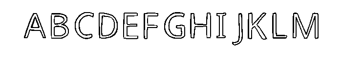 Hollow Drama Regular Font UPPERCASE