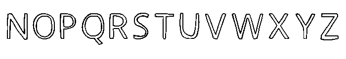 Hollow Drama Regular Font UPPERCASE