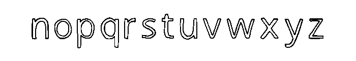 Hollow Drama Regular Font LOWERCASE