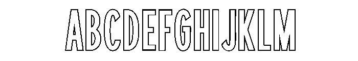 Hollow Letter FONT