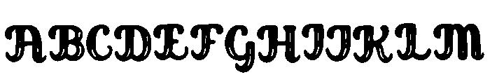 Hollow_Script Font UPPERCASE