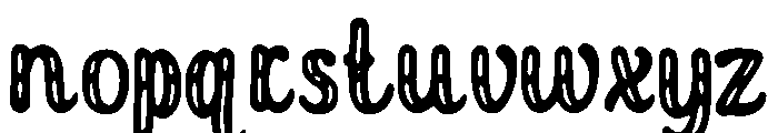 Hollow_Script Font LOWERCASE
