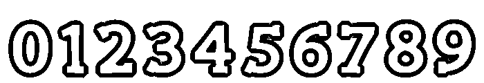 Hollow Varsity Regular Font OTHER CHARS