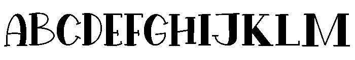 HollowCharm-Regular Font UPPERCASE