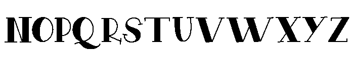HollowCharm-Regular Font UPPERCASE