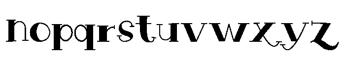 HollowCharm-Regular Font LOWERCASE