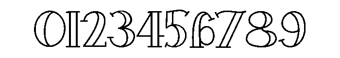 HollowCharmOutline Font OTHER CHARS