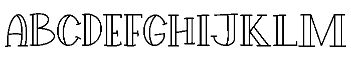 HollowCharmOutline Font UPPERCASE